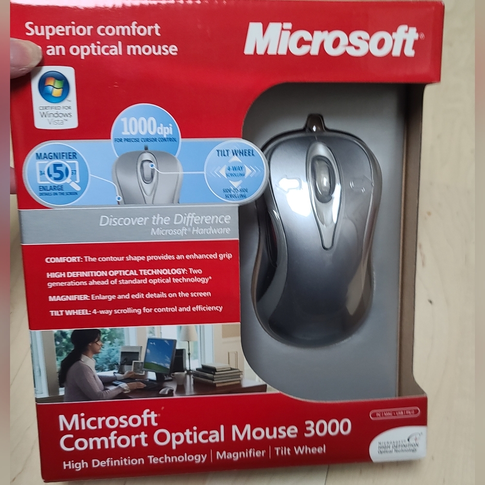 Microsoft Red Optical Mouse 3000